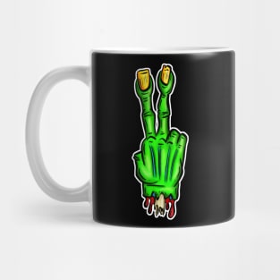 Zombie Two Finger Salute Mug